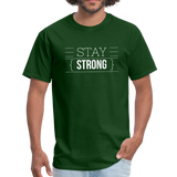 Mens T-Shirts, Stay Strong Graphic Text Style Shirt