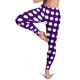 Purple Dotted Style Womens Fitness Leggings