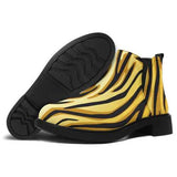 Womens Boots, Yellow and Black Tiger Style Ankle Boots