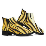 Womens Boots, Yellow and Black Tiger Style Ankle Boots