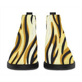 Womens Boots, Yellow and Black Tiger Style Ankle Boots