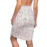 Womens Pencil Skirt, Colorful Stripe Style