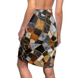 Women's Pencil Skirt, Mosaic Style