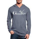 Mens Hoodies, Good Vibes Tri-Blend Hoodie Shirt