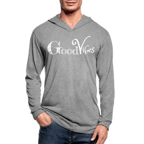 Mens Hoodies, Good Vibes Tri-Blend Hoodie Shirt