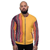 Mens Jackets, Burnt Orange Textura Style Bomber Jacket