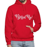 Mens Hoodies, Blessed Up Graphic Text Heavy Blend Hooded Shirt