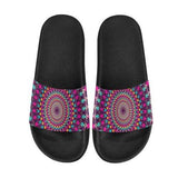 Flip-Flop Sandals, Purple Kaleidoscope Style Women's Slides