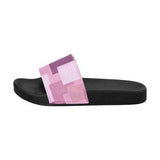 Flip-Flop Sandals, Pink and Purple Block Style Women's Slides