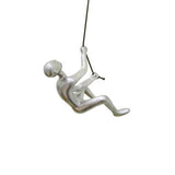 3.5" x 3.5" x 5.5" Silver Climbing Man - Wall Art