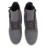 Mens British Style Canvas High Top Shoes