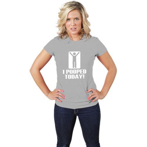 I Pooped Today Funny Women's Short Sleeve