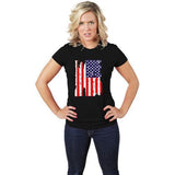 Torn USA Flag T-shirt