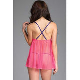BW1633HP Sensual Affection Babydoll - Hot Pink