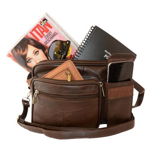 Leather Traveler Shoulder Bag For Him or Her-Assorted Colors