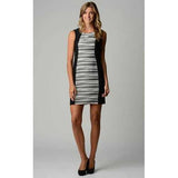 Women's Color Block Ponte Lace Dress