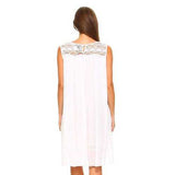 Women's Crochet Sleeveless Tunic Dress