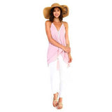 Women's Halter Flowy Layer Tank Top