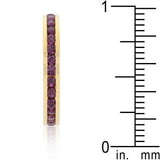 Stylish Stackables with Purple Crystal Ring