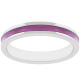 Fuchsia Enamel Eternity Ring
