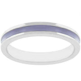 Lavender Enamel Eternity Ring