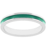Green Enamel Eternity Ring