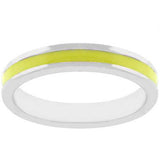 Yellow Enamel Eternity Ring