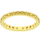 Yellow Cubic Zirconia Eternity Ring