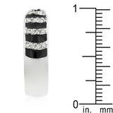 Black Ripple Ring