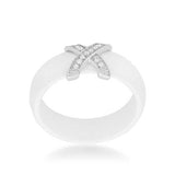 Modern Classic X Ring - White