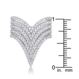 Vera 1.42ct CZ Rhodium Vintage Inspired Cocktail Ring