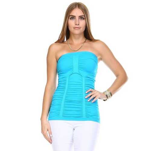 Women's Textured Knit Stretch Tube Top