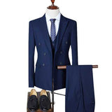 Tree Pieces Double Breasted Blazers