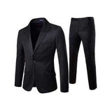 Two Pieces Suit Lapel Collar Slim Fit Business Suit Wedding Dress Suit for Men