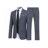 Two Pieces Suit Lapel Collar Slim Fit Business Suit Wedding Dress Suit for Men