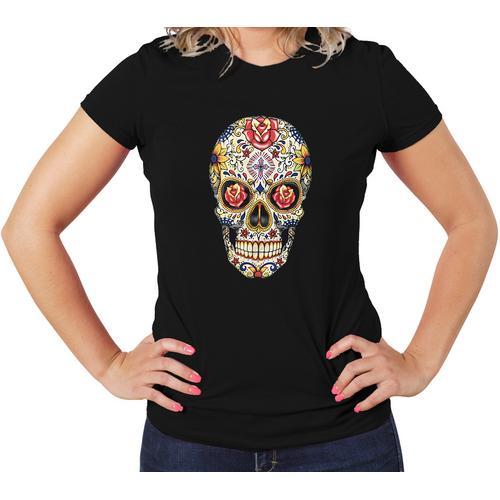 Carnival Skull Women T-Shirts
