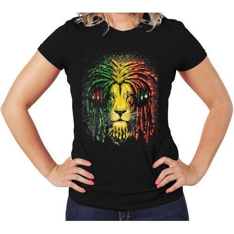 Jamica Colors Lion Women T-Shirts